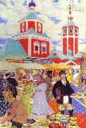 Boris Kustodiev Fair oil painting
